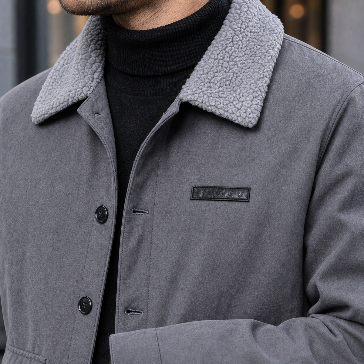 Felix-Flynn Fleece Collar Jacket