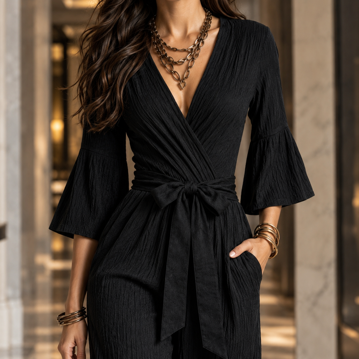 Ines Wrap Jumpsuit