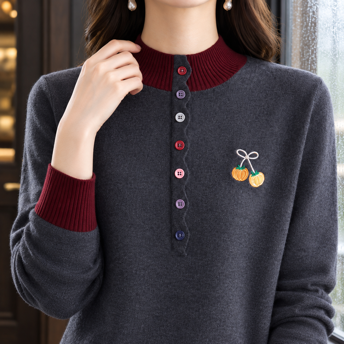 Ashley-Hope Mock Neck Sweater