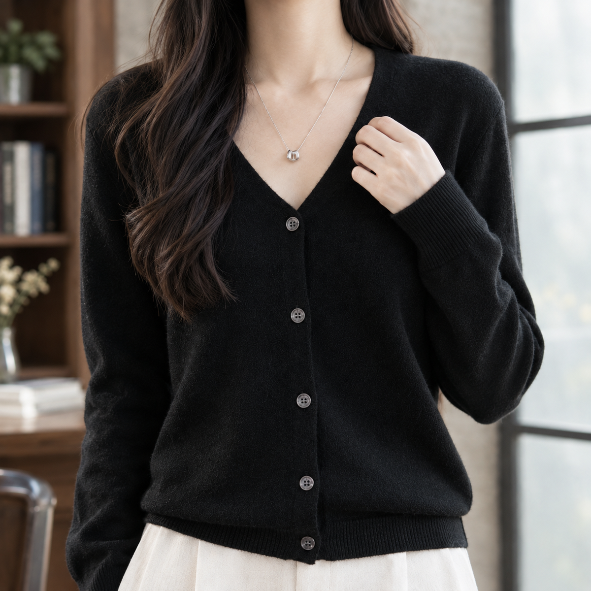 Maylis-Grace V-Neck Cardigan