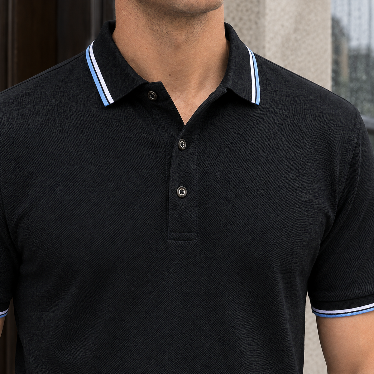 Augustin Tipped Polo Shirt