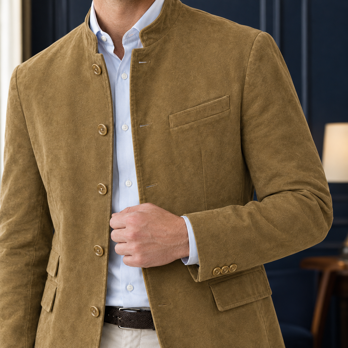 Carter-Tate Stand Collar Blazer