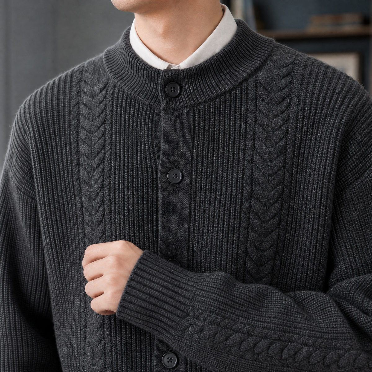 Octave-Flynn Cable Cardigan