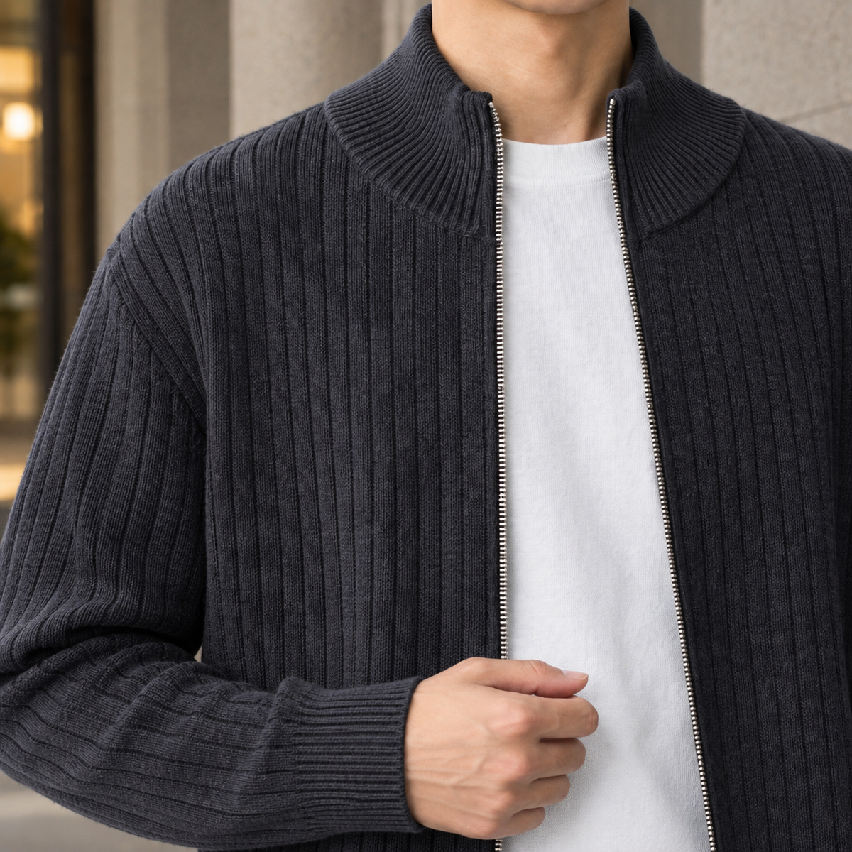 Jonathan-Jude Ribbed Jacket