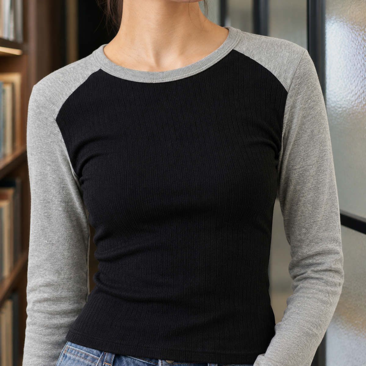 Adeline-Elise Contrast Top