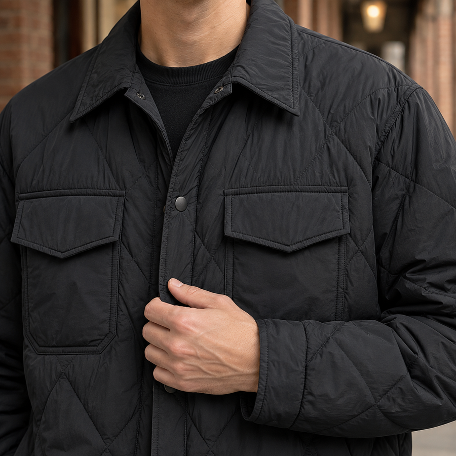 Odilon Quilted Overshirt