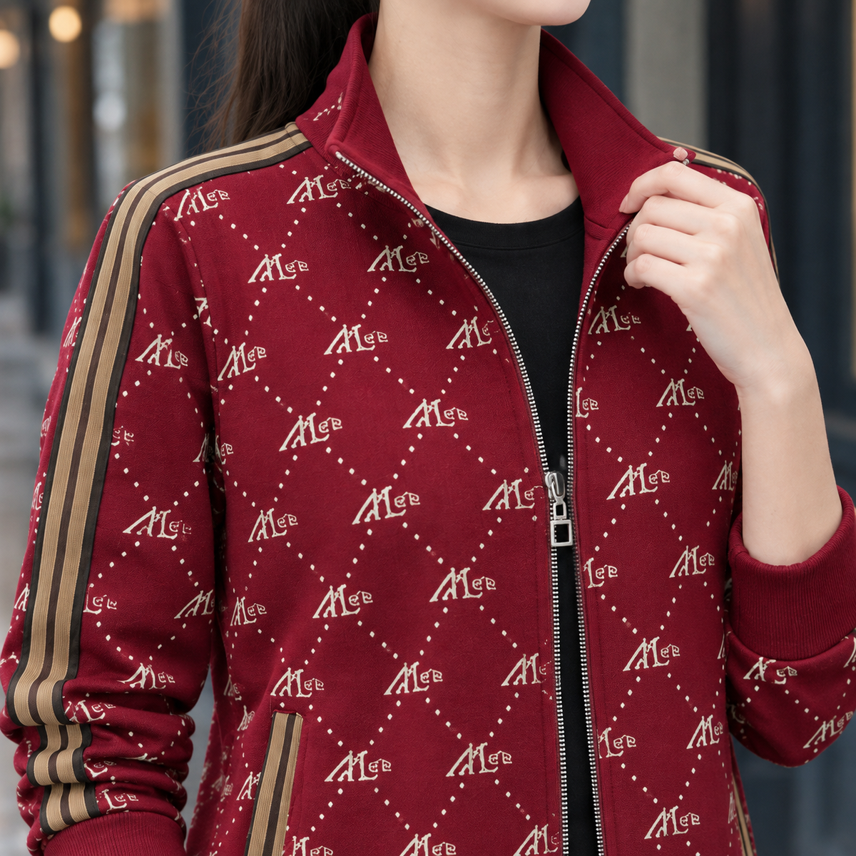Morgan-Mae Stand Collar Jacket