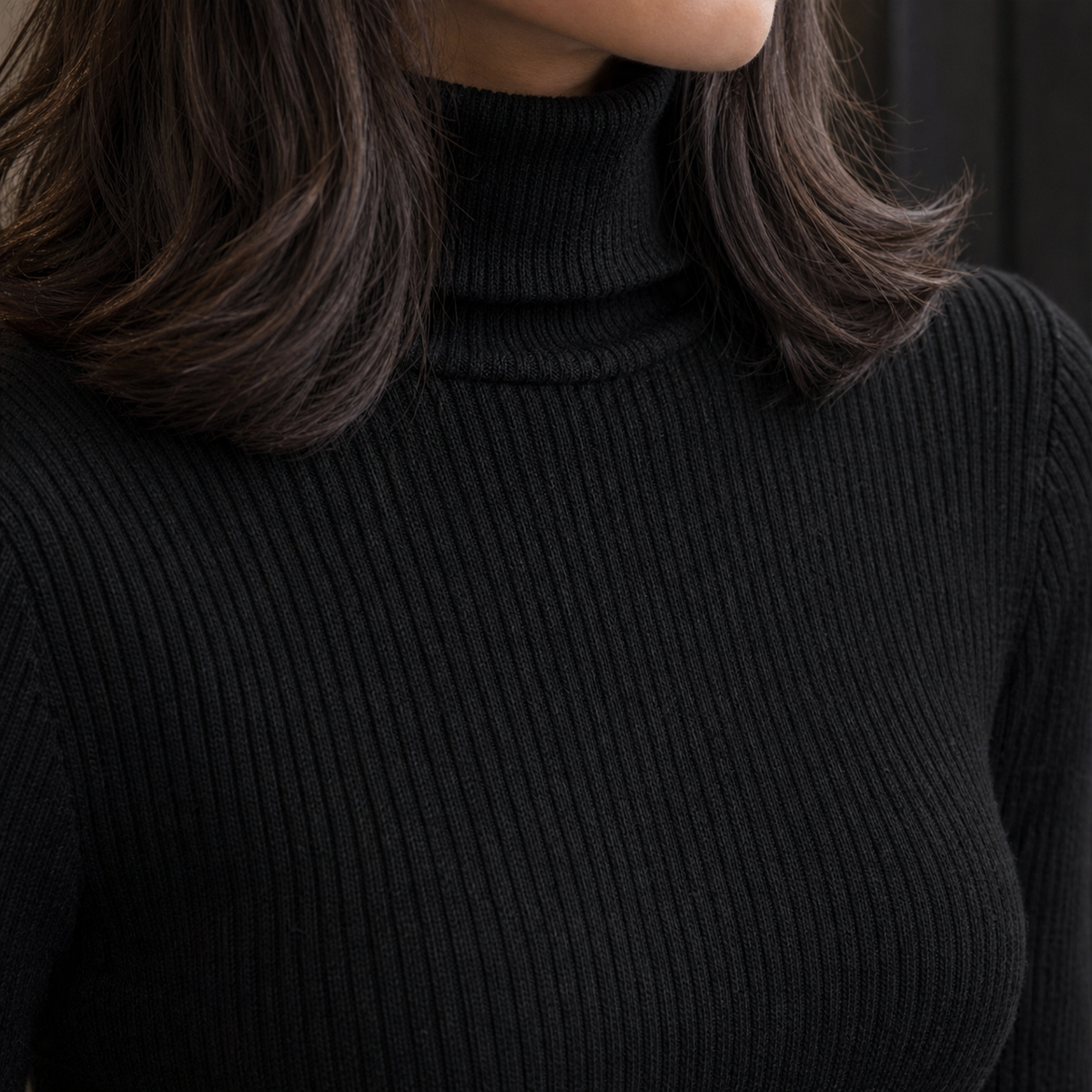 Natalia-Marie Ribbed Turtleneck