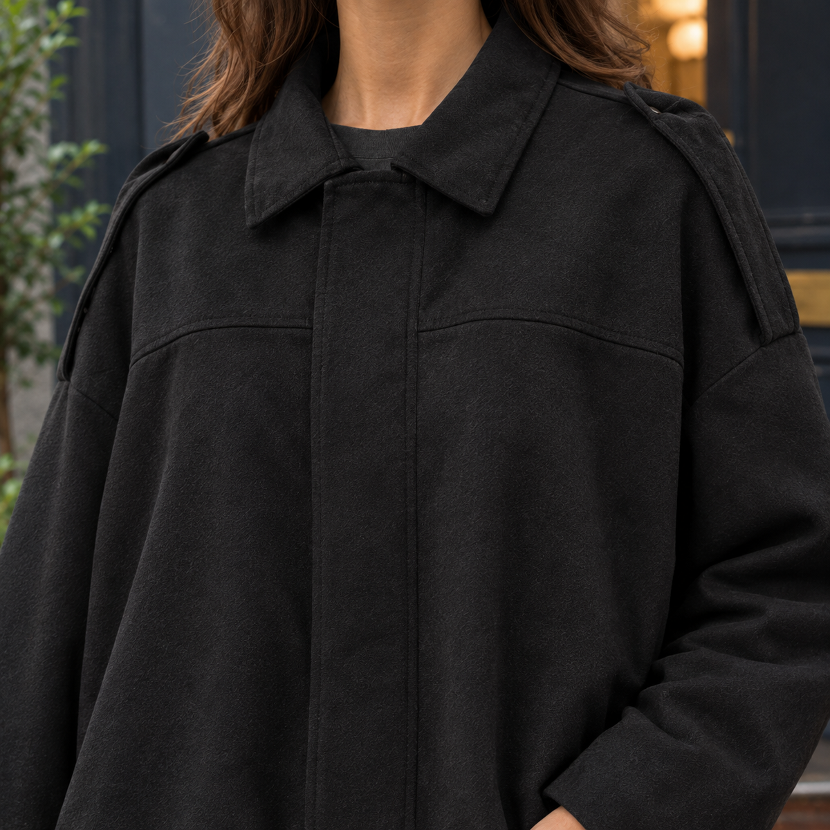 Riley-Skye Suede Bomber Jacket