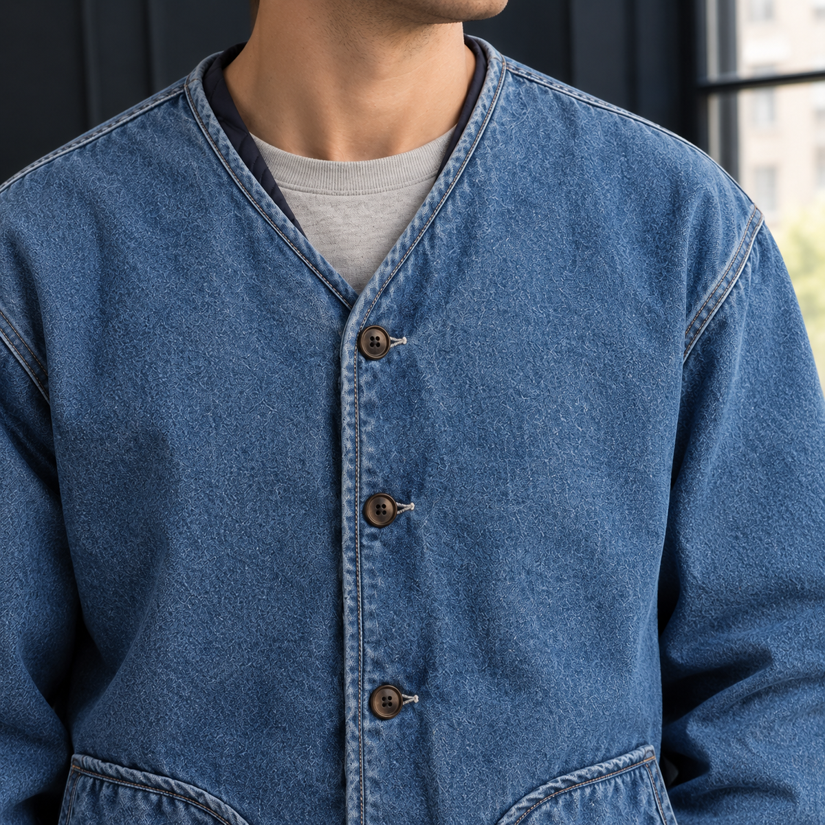 Sylvester Collarless Jacket
