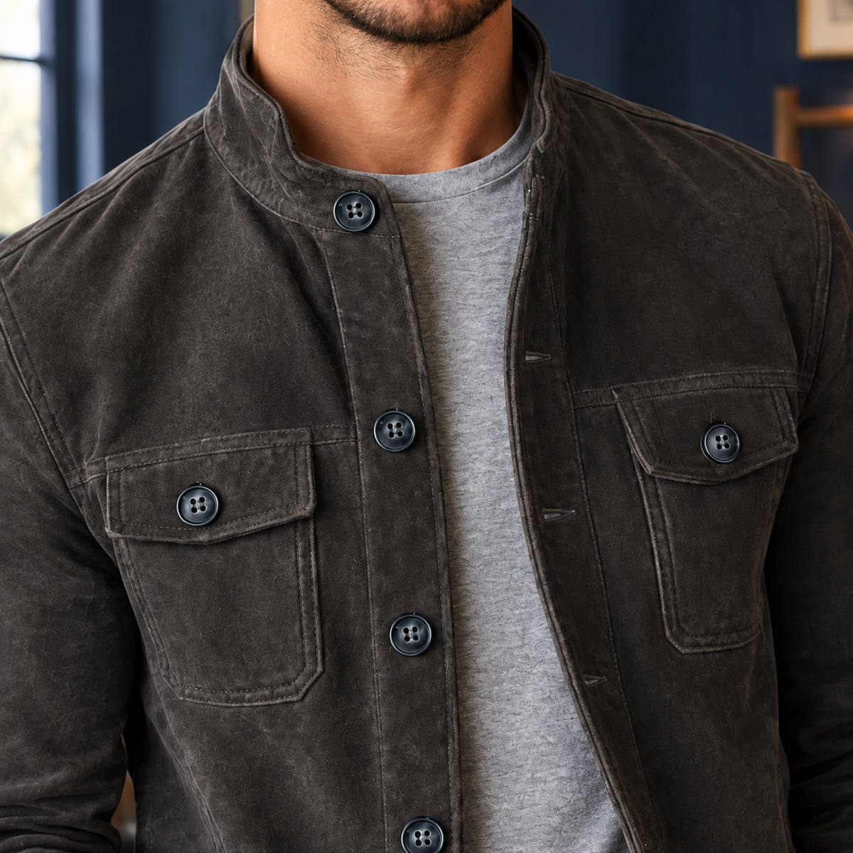 Damaso Stand Collar Jacket