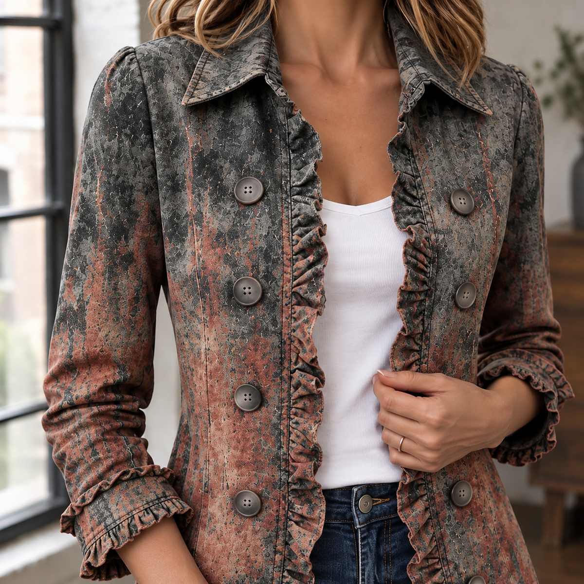 Serena-Rae Ruffle Jacket