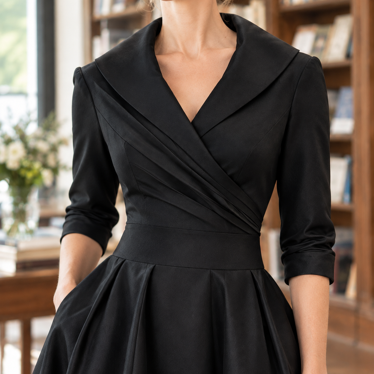 Tessa Wrap Midi Dress