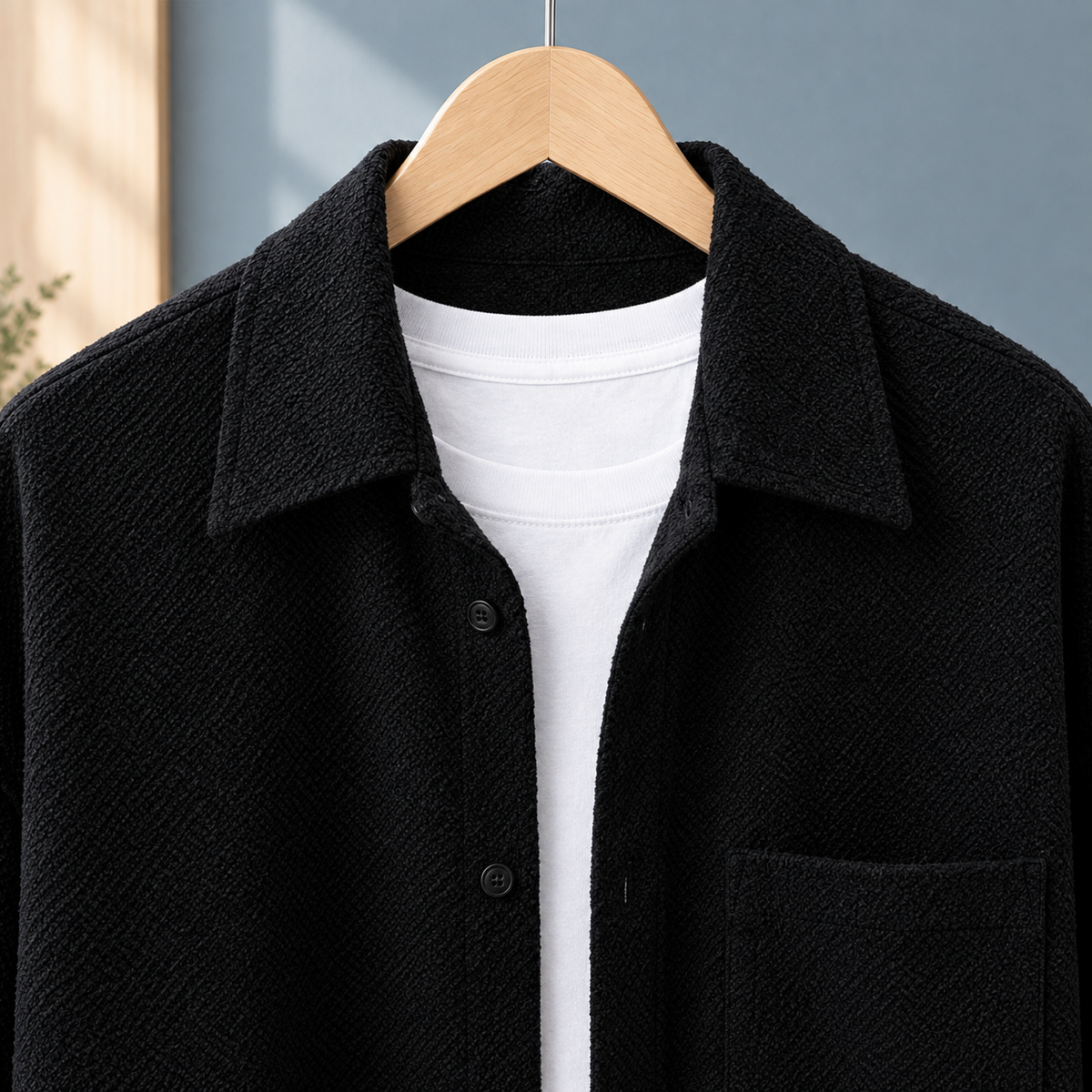 Matthias-Dean Textured Overshirt