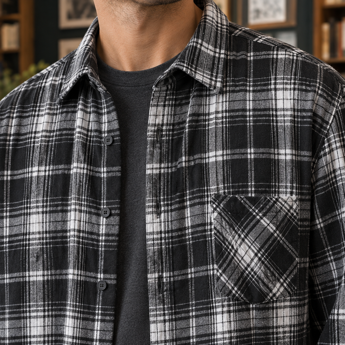 Nathan-Dean Plaid Overshirt