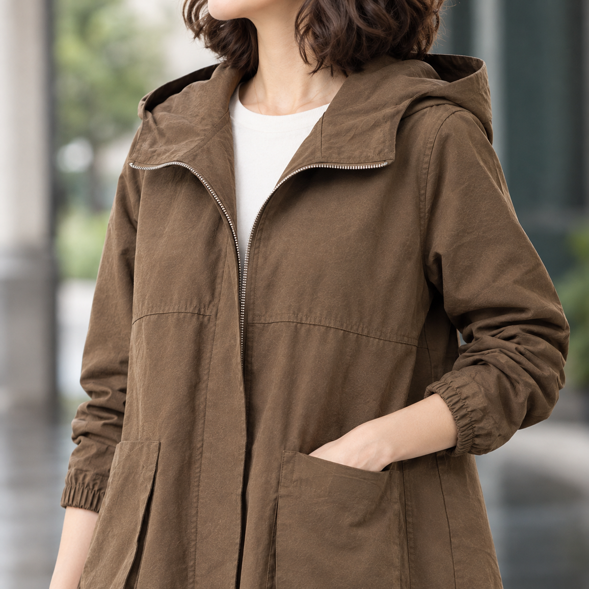 Paloma-Rose Hooded Coat