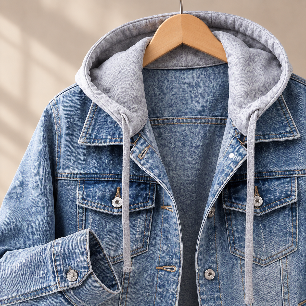 Josephine-Eve Hooded Denim Jacket