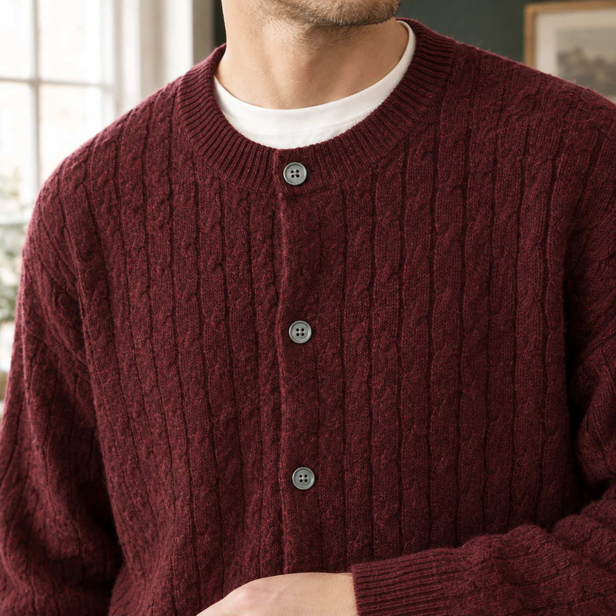 Adam-Reid Cable Cardigan