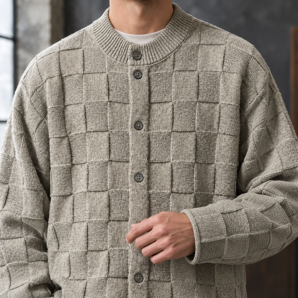 Leon-James Textured Cardigan