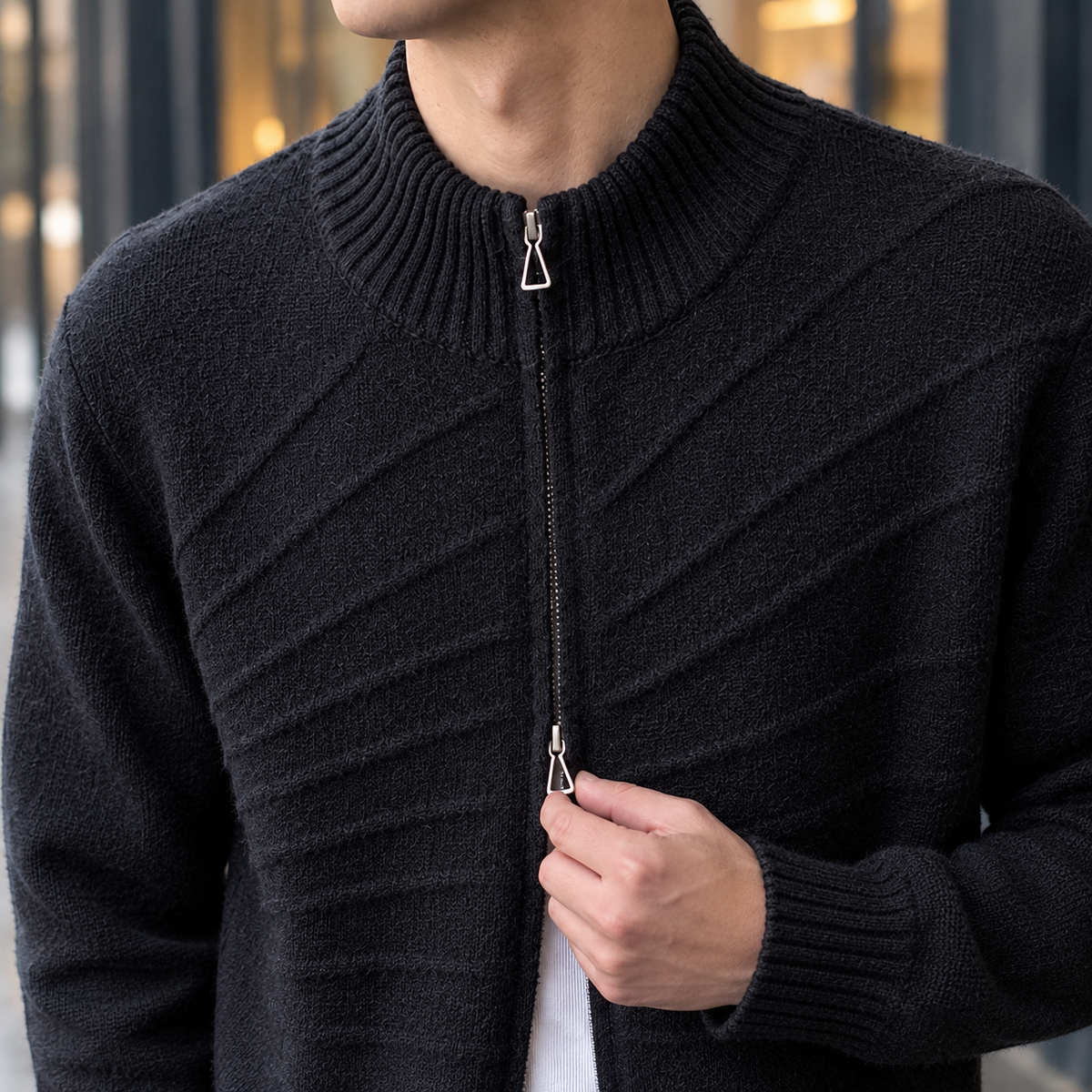 George Textured Cardigan