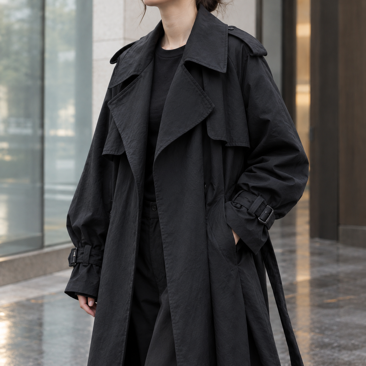 Heidi-Faye Draped Overcoat