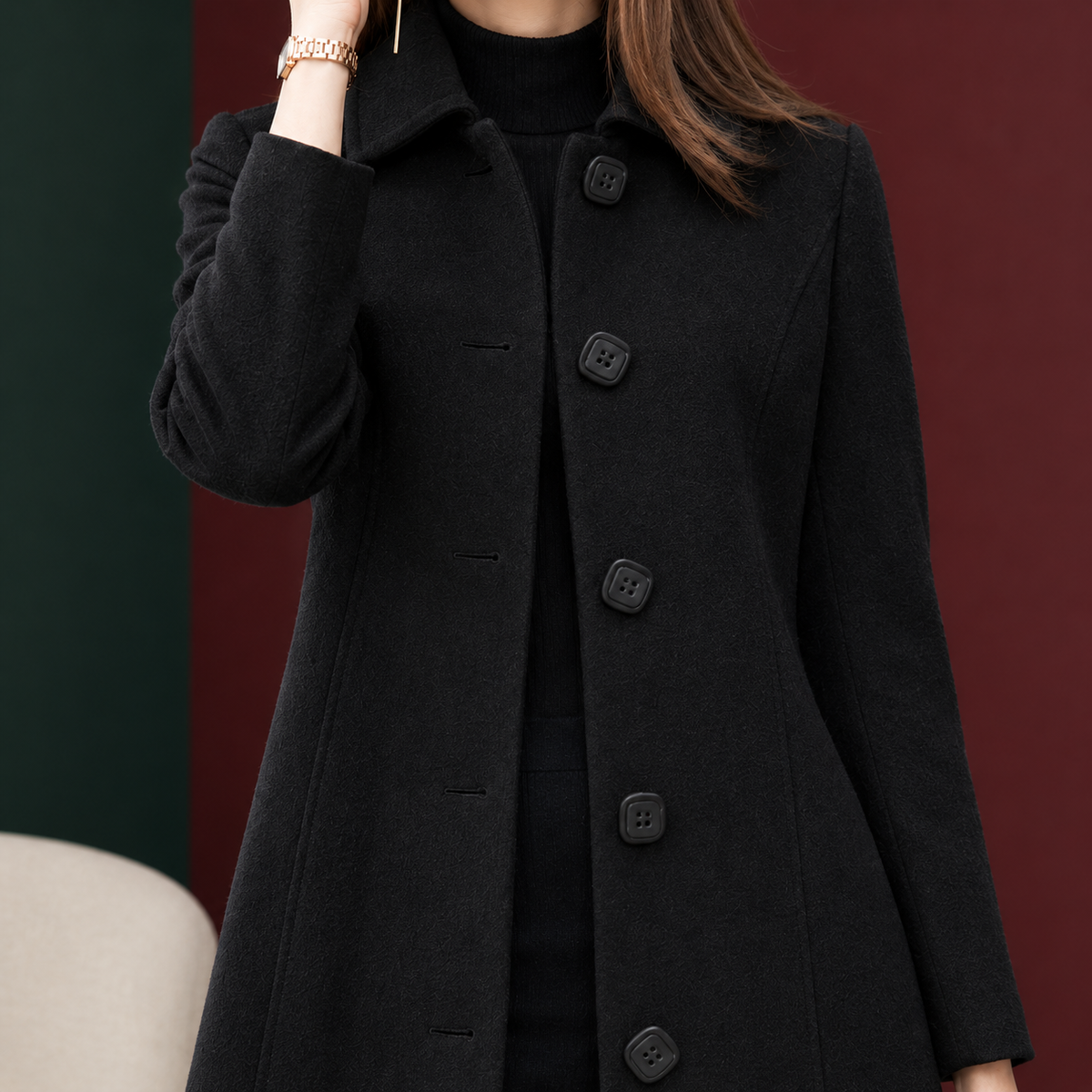 Ludovica-Jade A-Line Coat