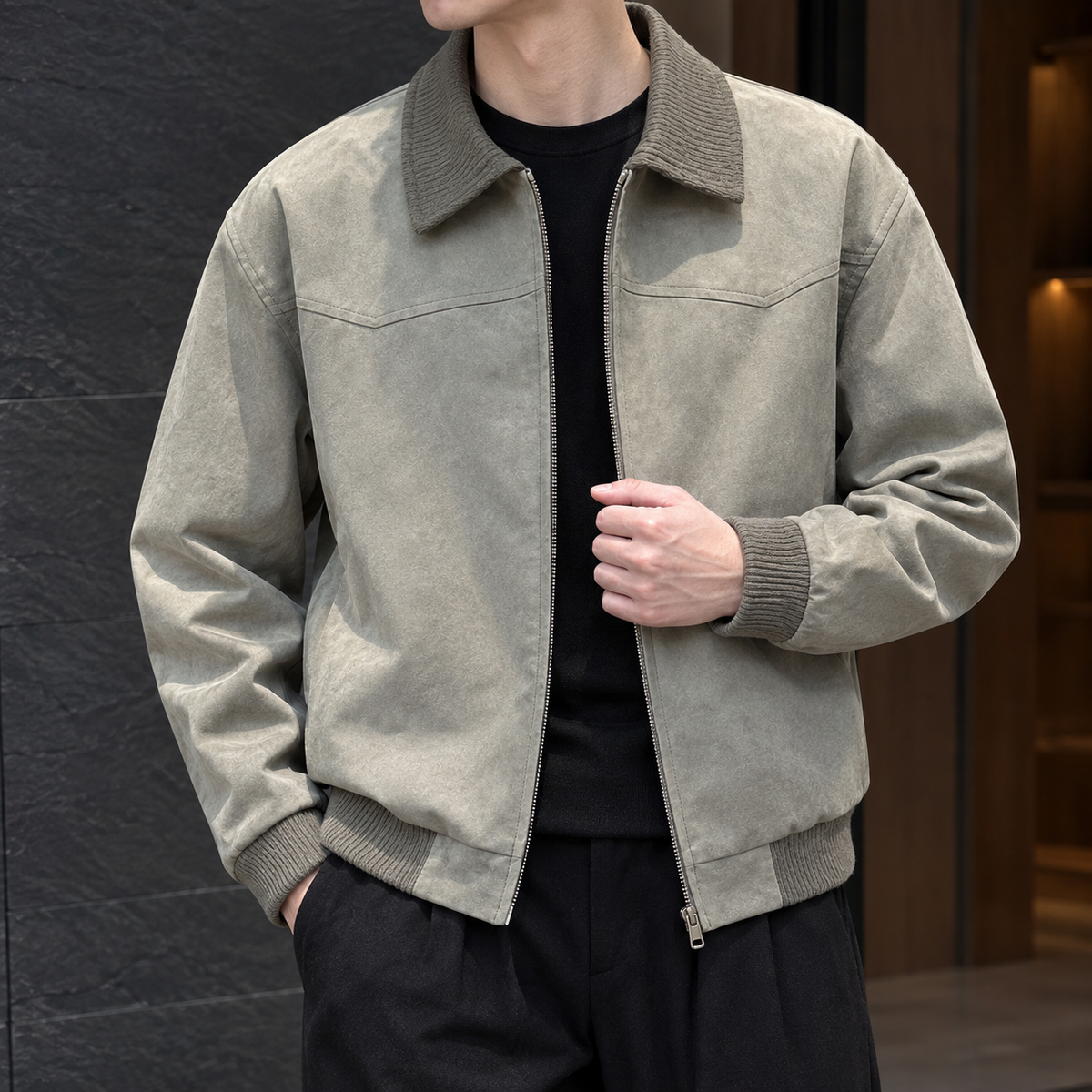 Everard-Cole Contrast Collar Jacket