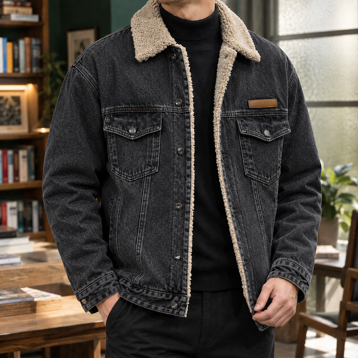 Ronan-Flynn Sherpa Collar Jacket