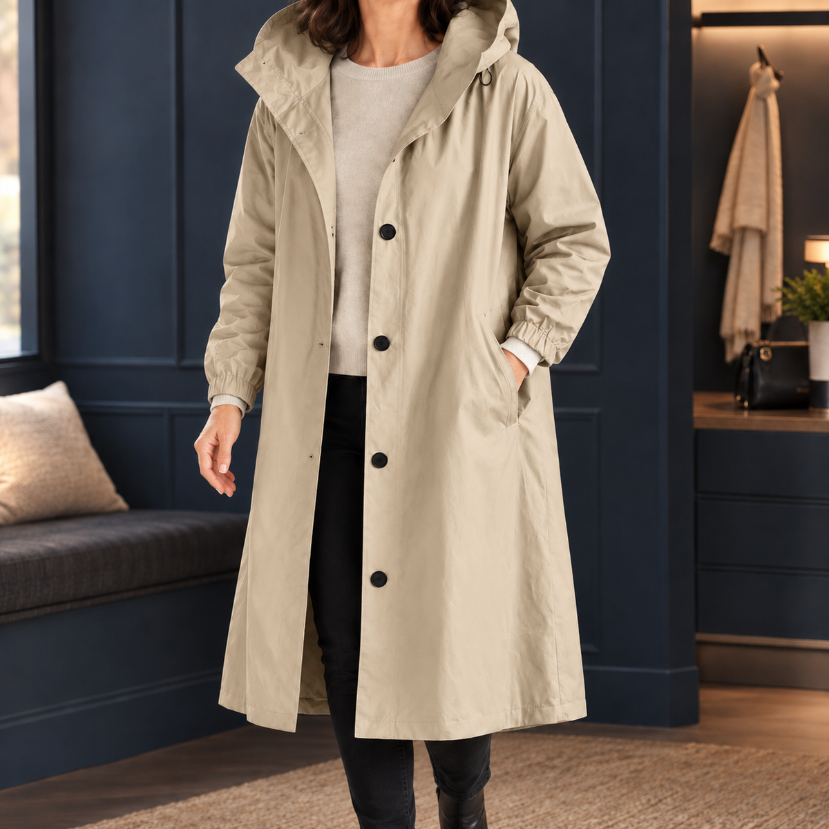 Nina-Marie Hooded Overcoat