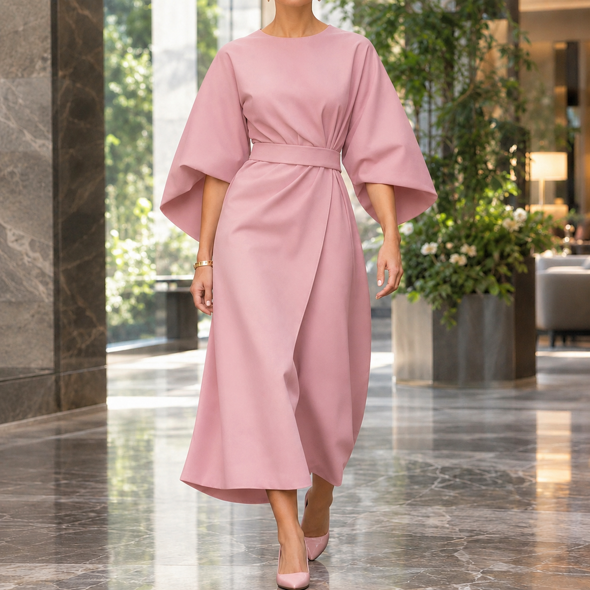 Kelsey-Rae Batwing Wrap Dress