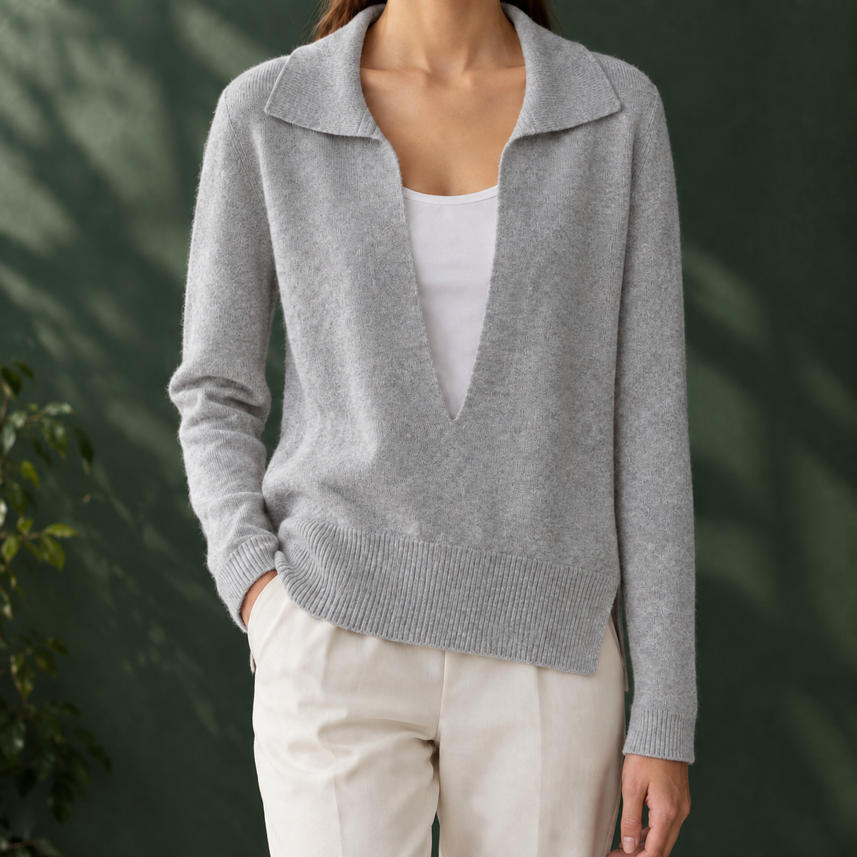 Leontine-Grace Layered Look Sweater