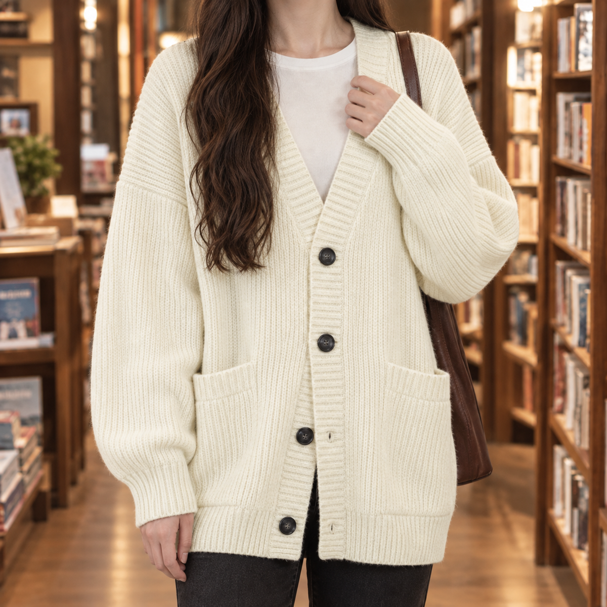 Clemence Ribbed Cardigan
