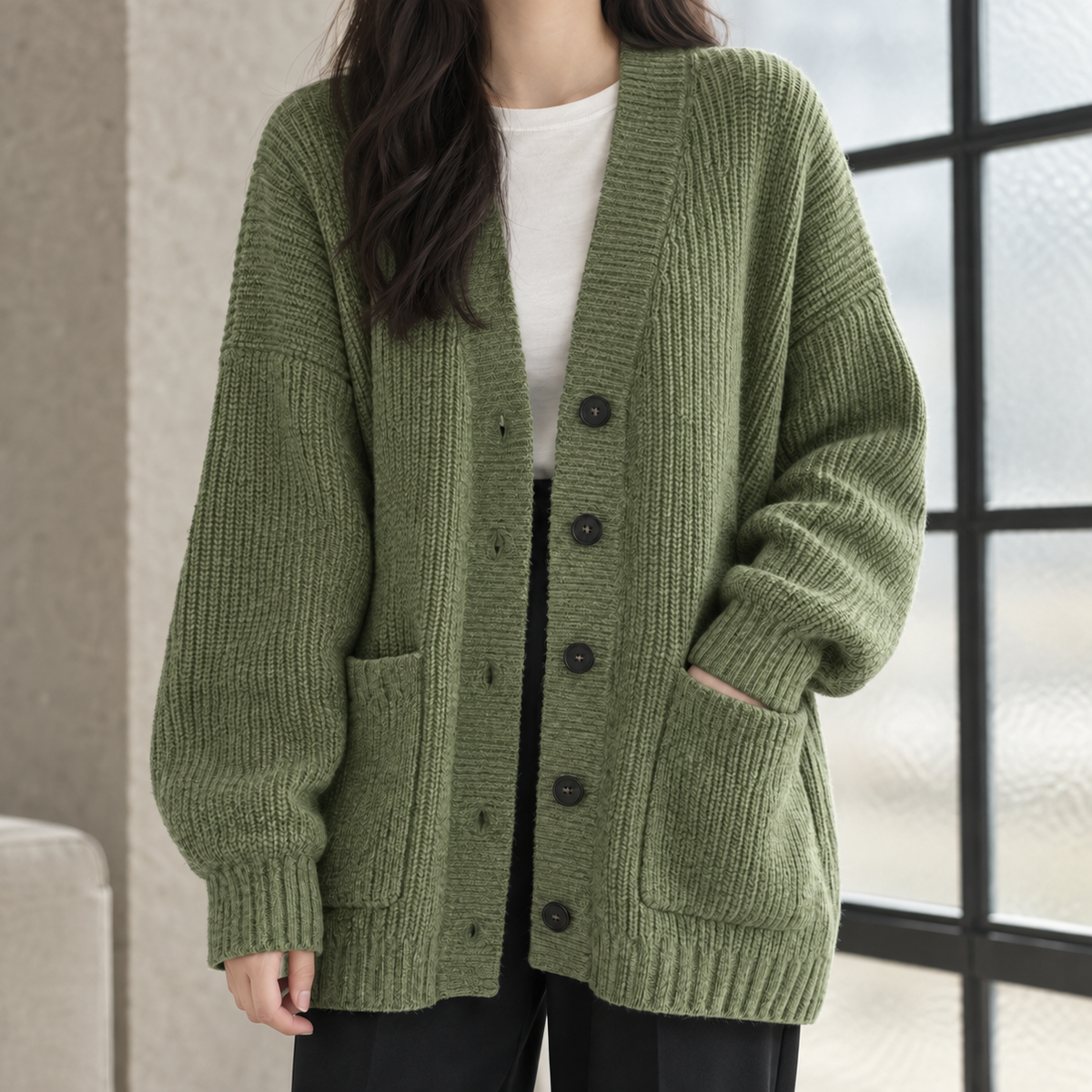 Lauren-Elise Ribbed Cardigan