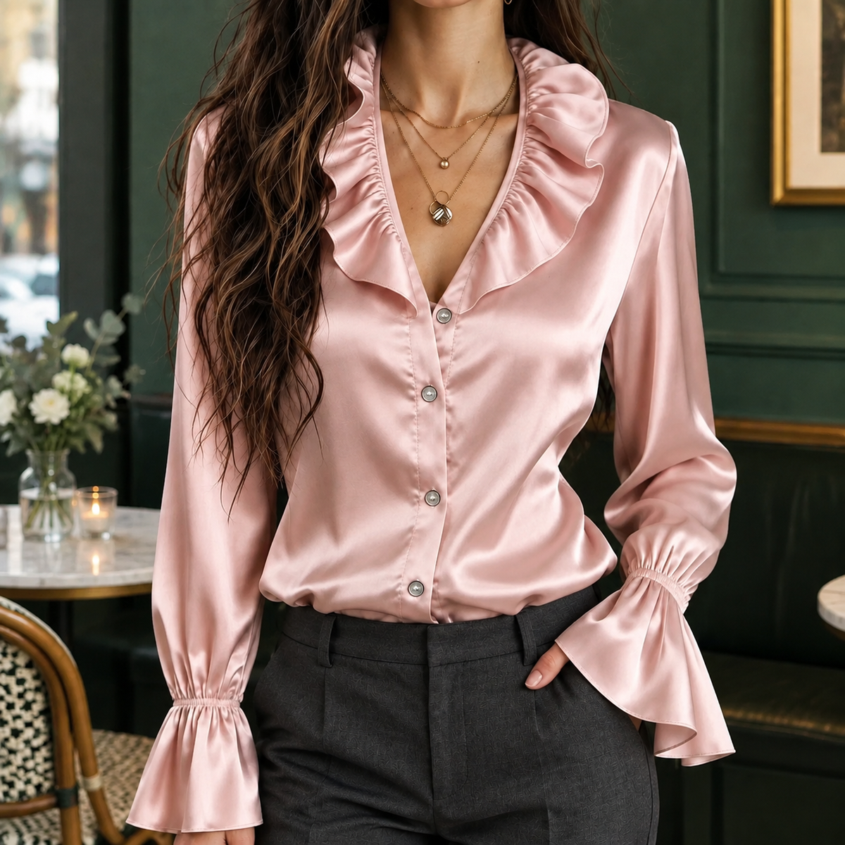 Salome Ruffle Blouse