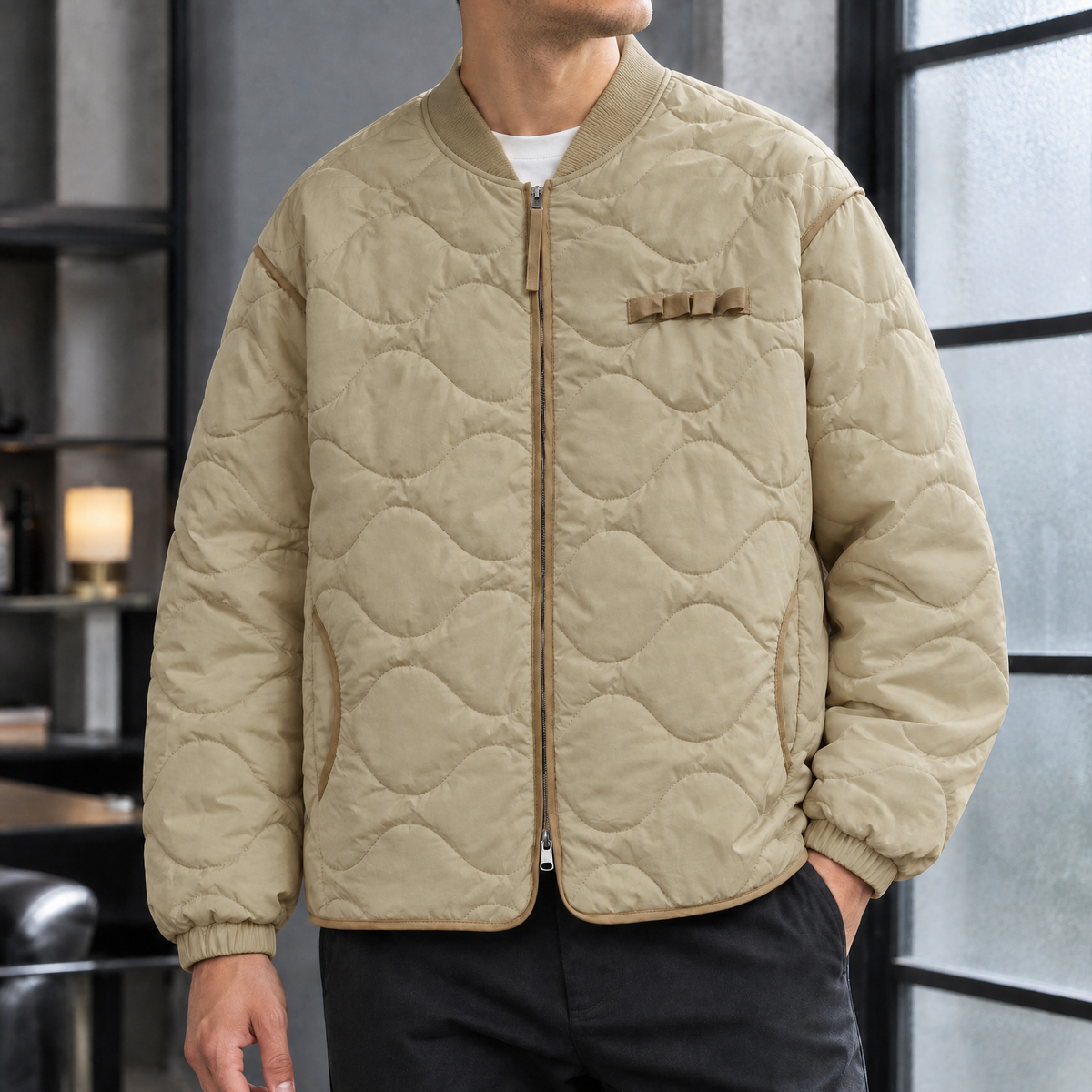 Otto-York Wave Quilted Jacket