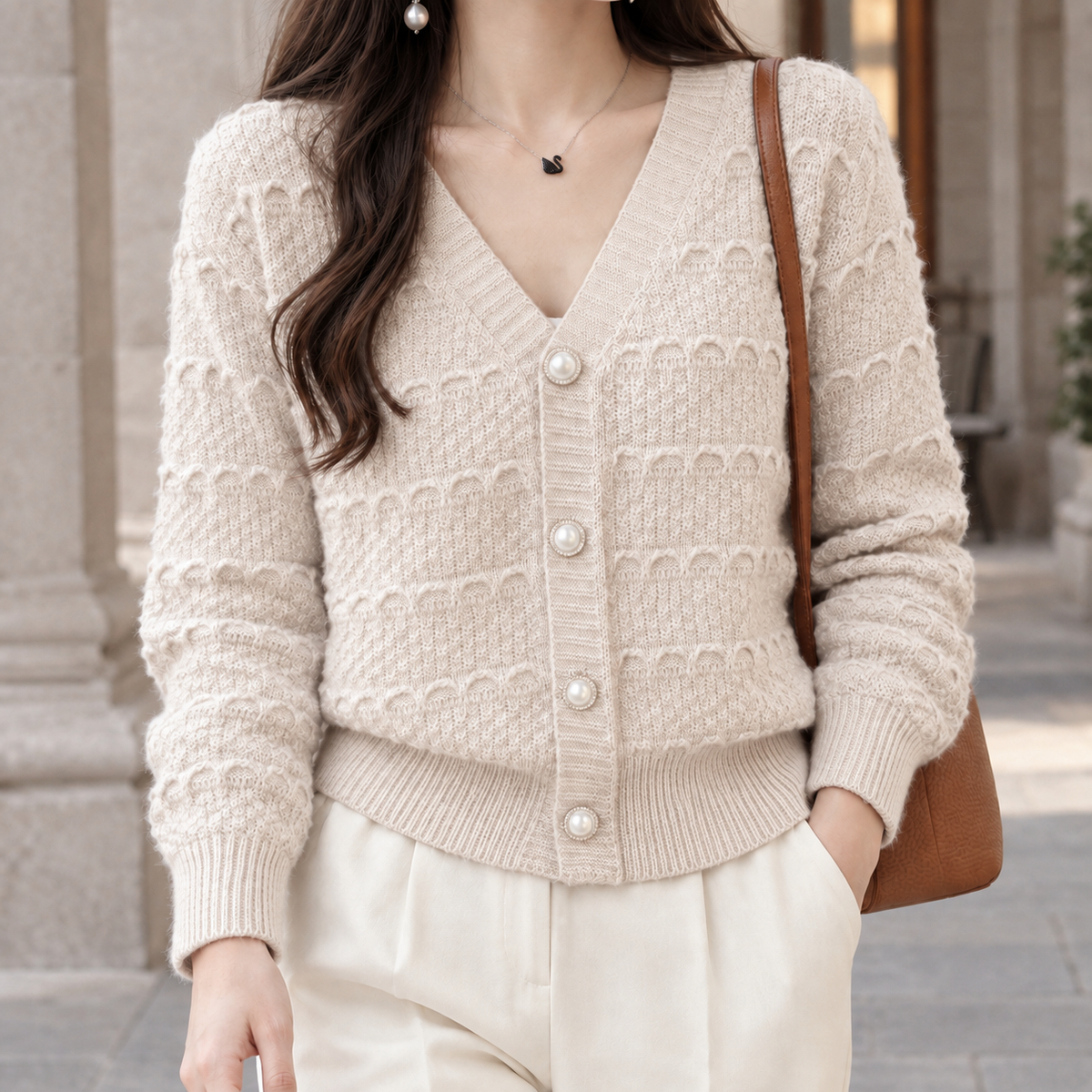 Hesper-Faye Textured Cardigan