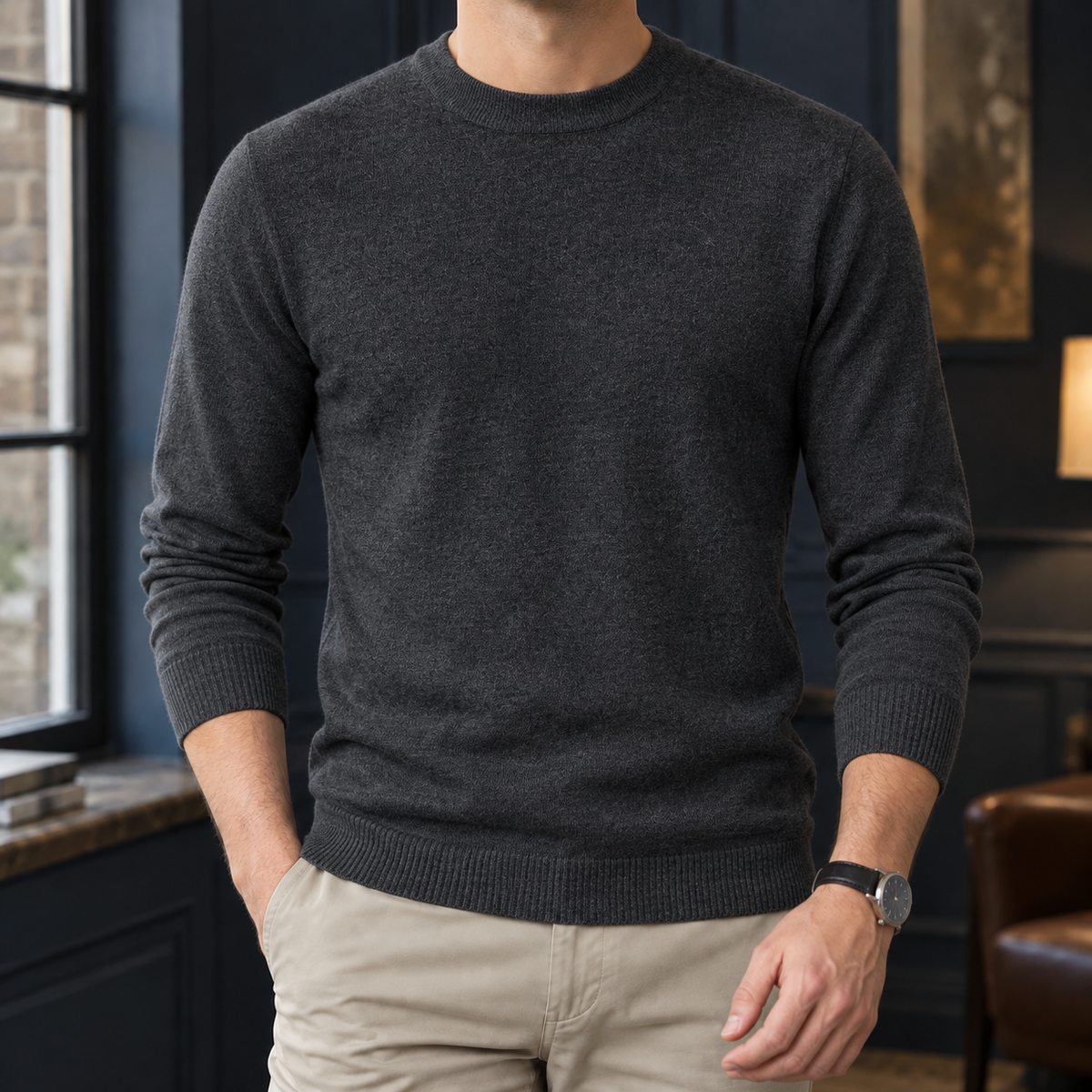 Olivier-Miles Round Neck Sweater