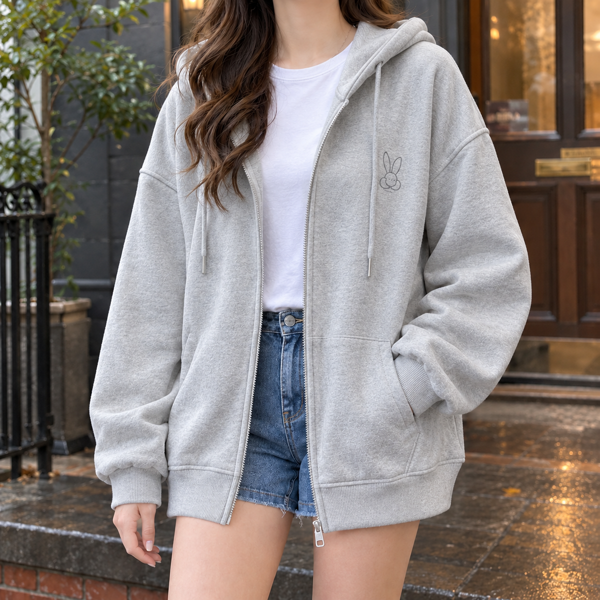 Miriam Relaxed Zip Hoodie