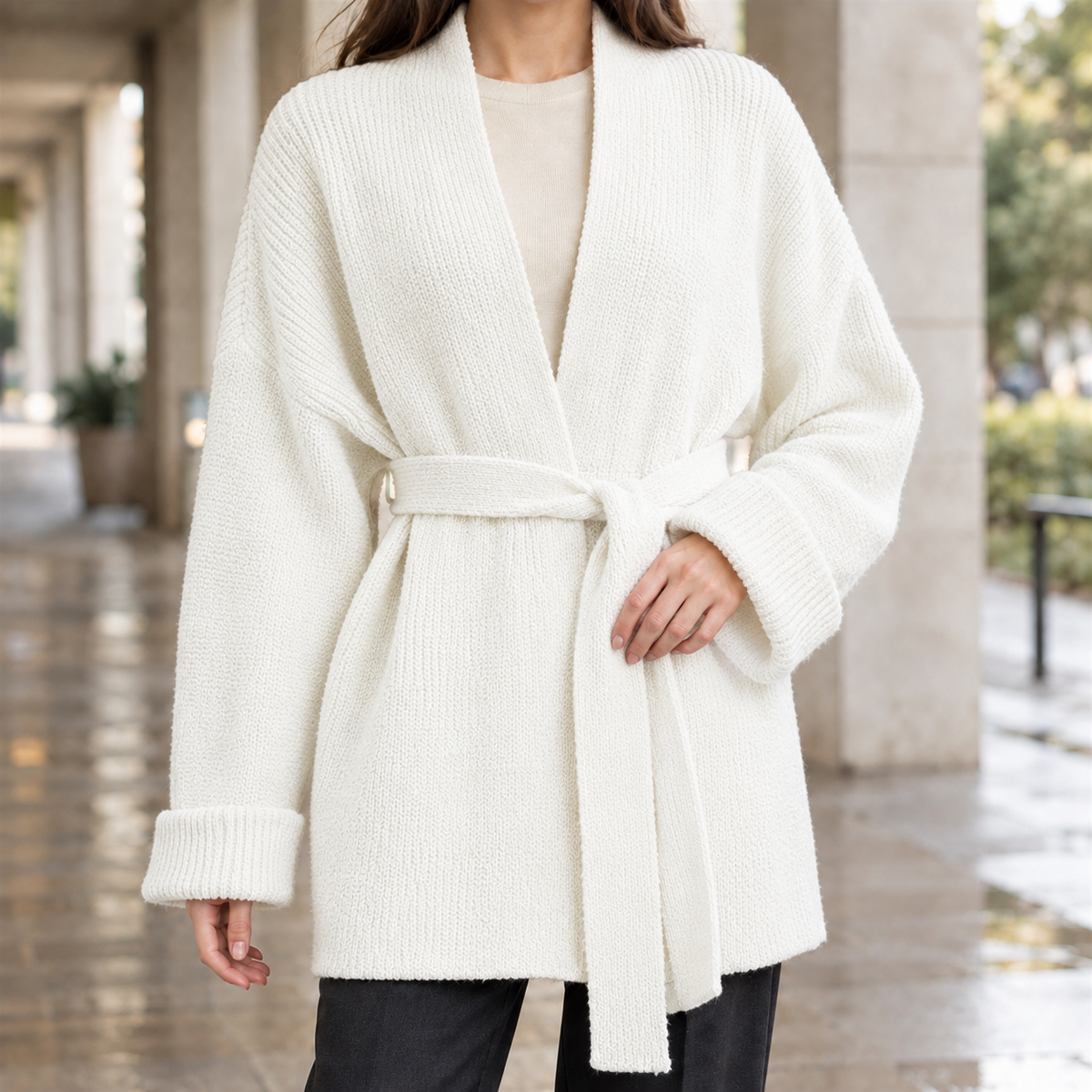 Michelle-Jade Belted Cardigan