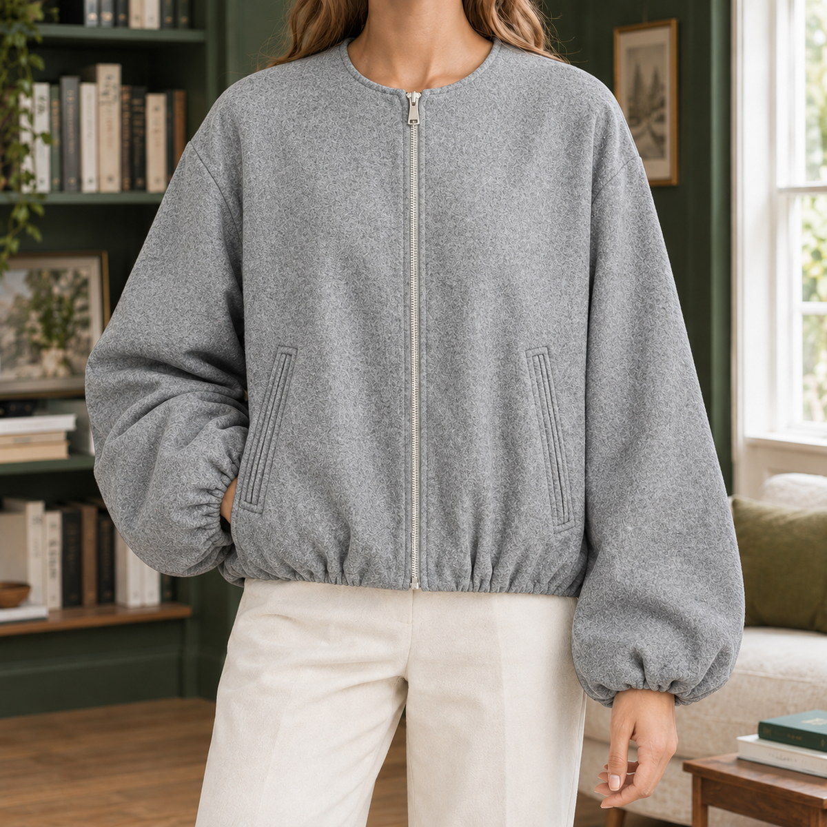 Erin-Eve Balloon Sleeve Jacket