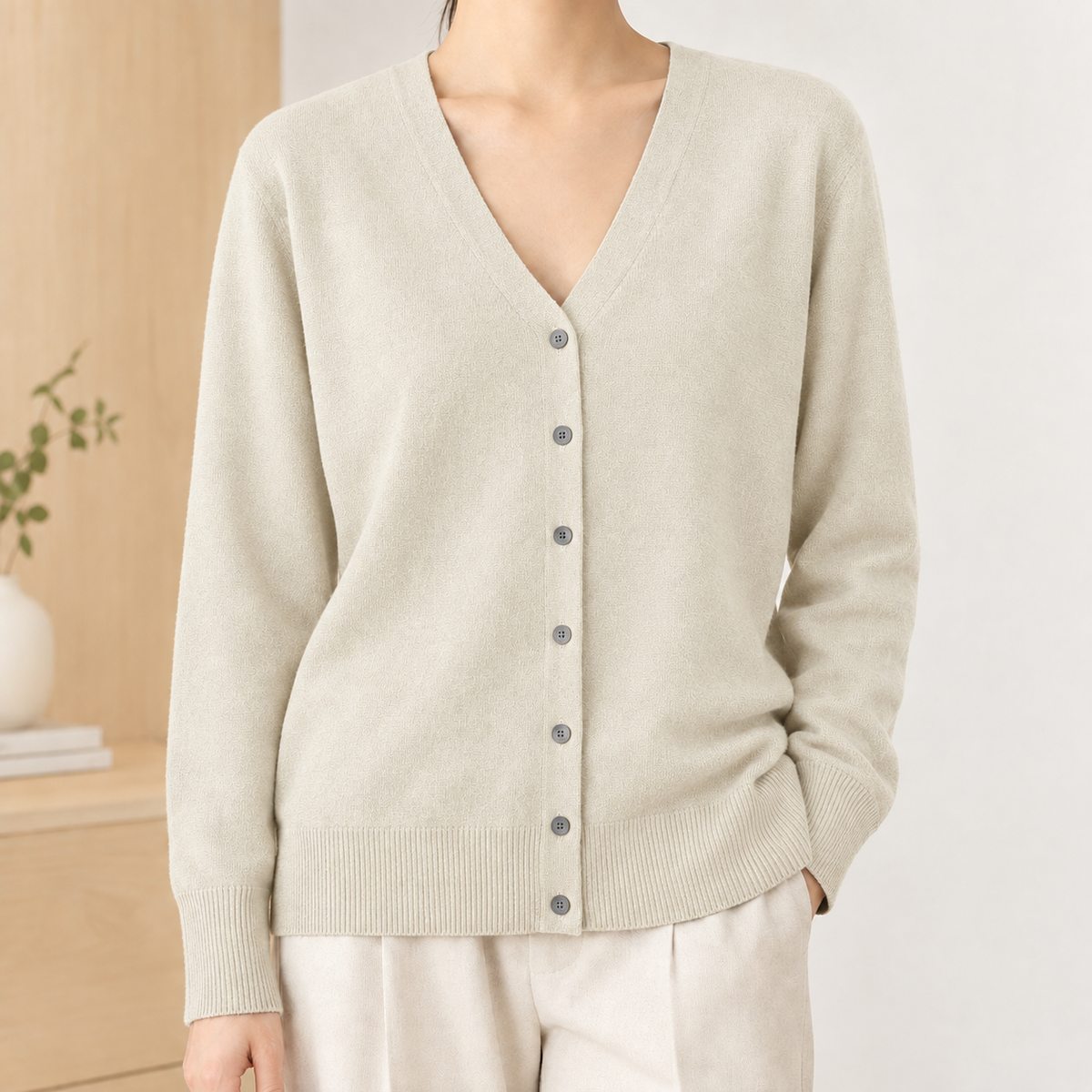 Diantha-Grace V Neck Cardigan