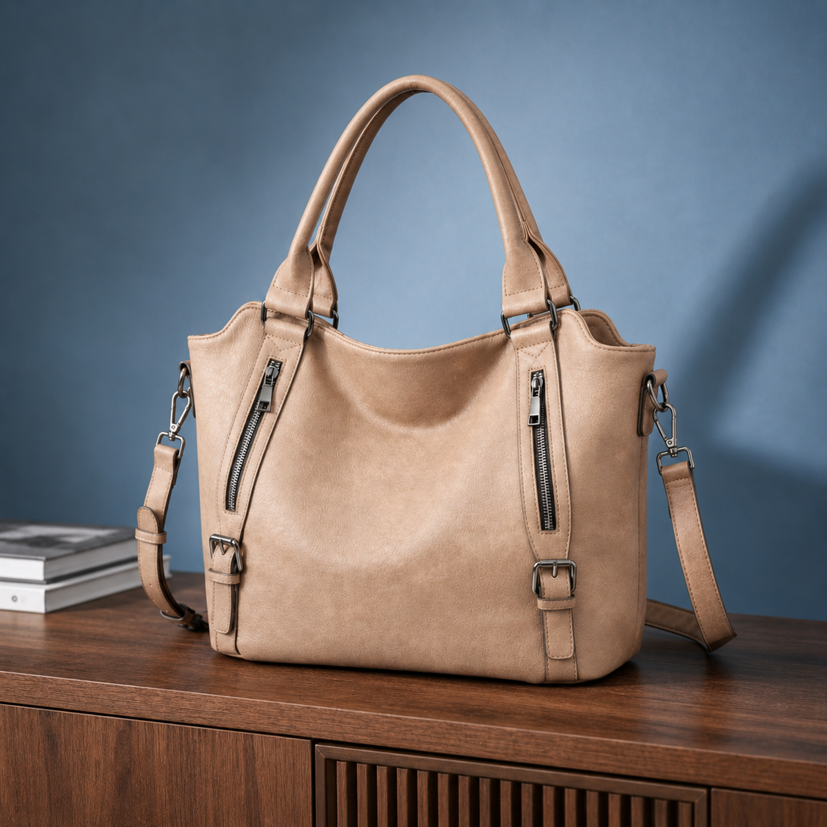 Tavelli Zip Detail Tote