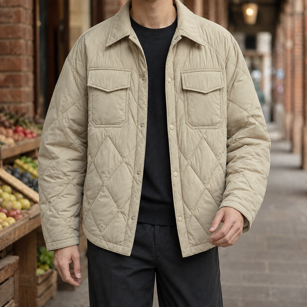 Odilon Quilted Overshirt