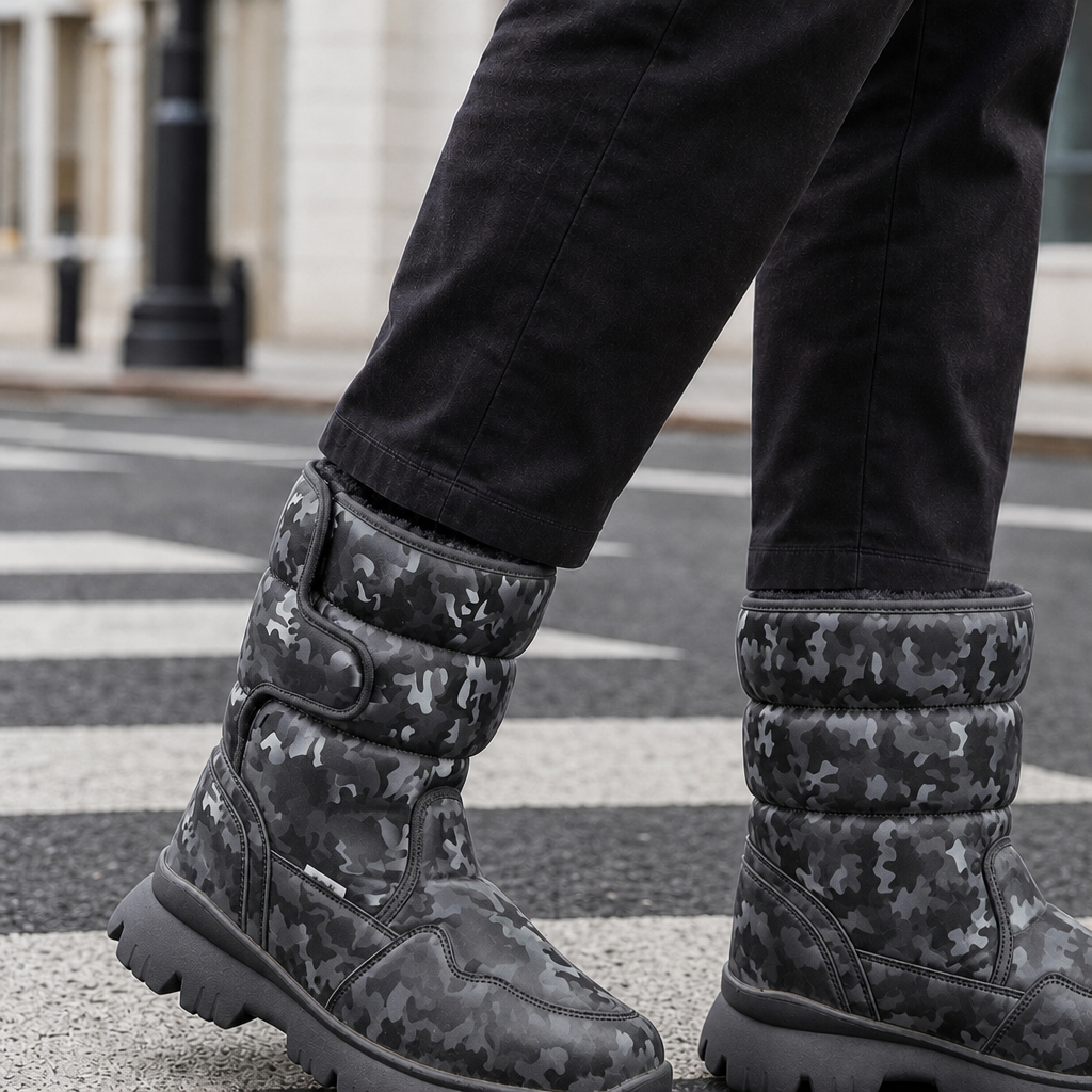 Anguissola Camouflage Snow Boots