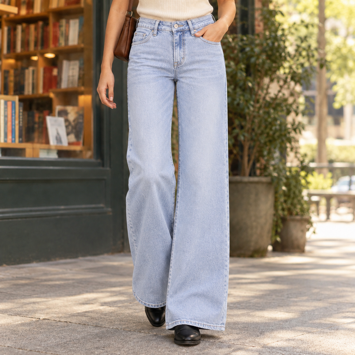 Sarah-Marie Wide Leg Jeans
