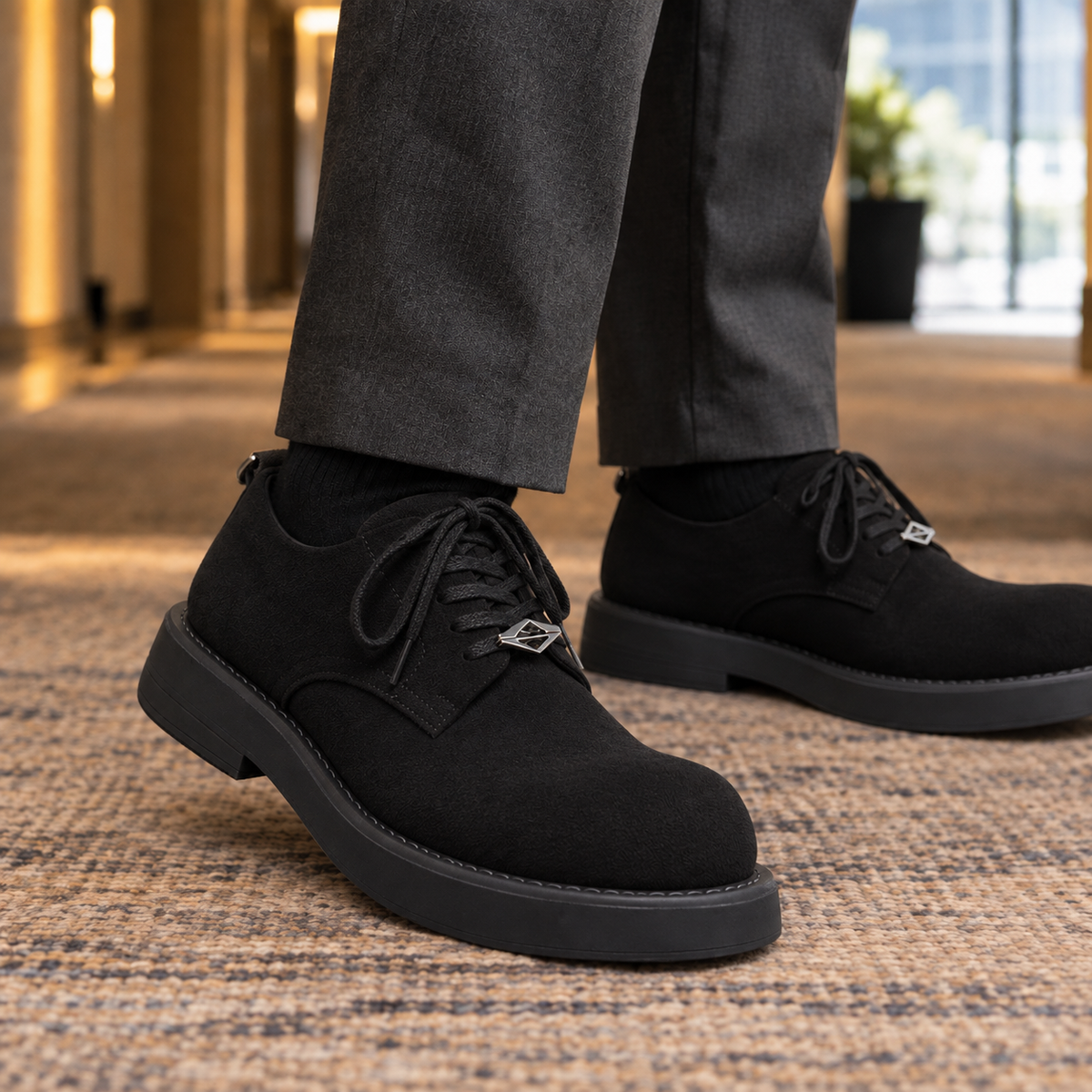 Corvino Chunky Derby Shoes