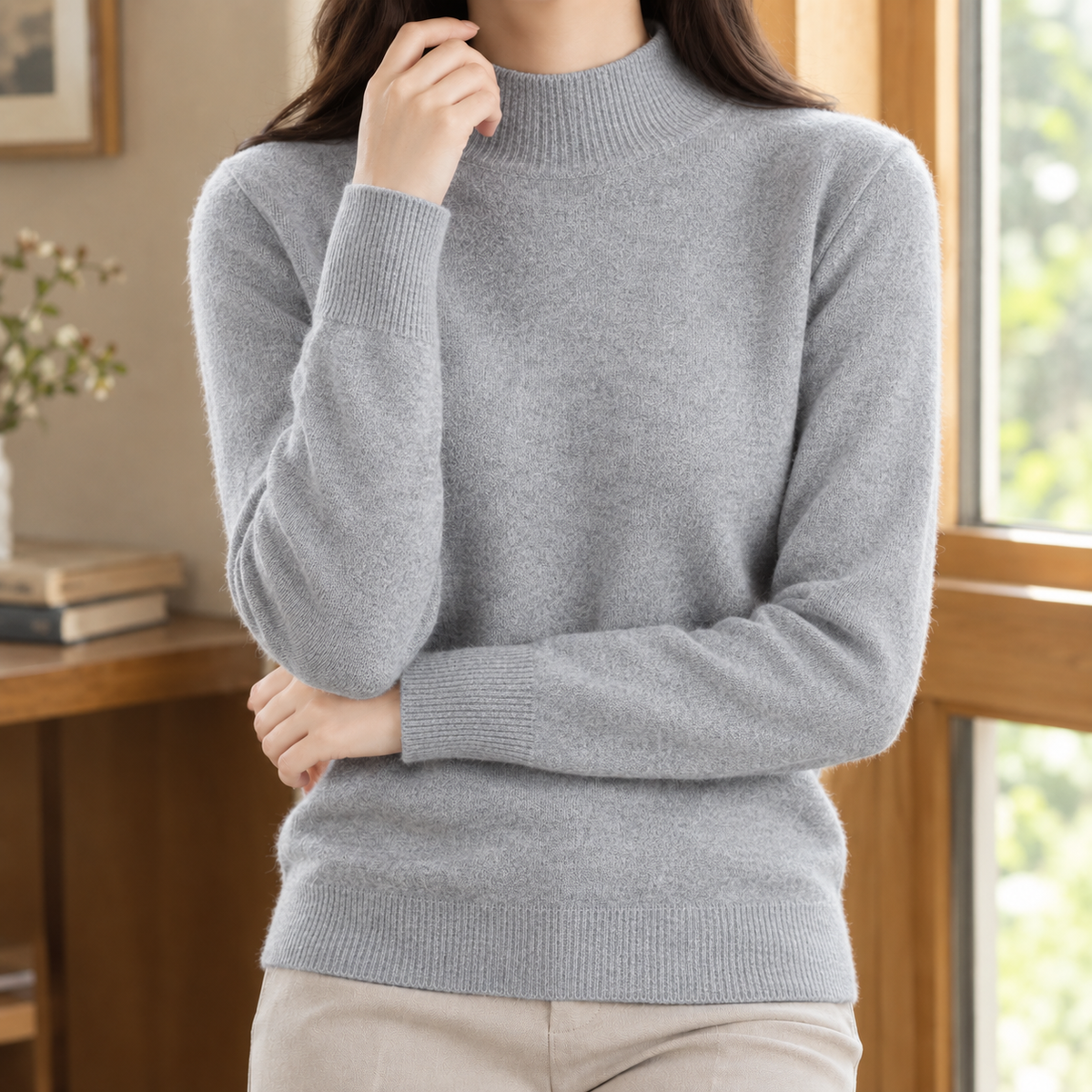 Griselda Mock Neck Sweater