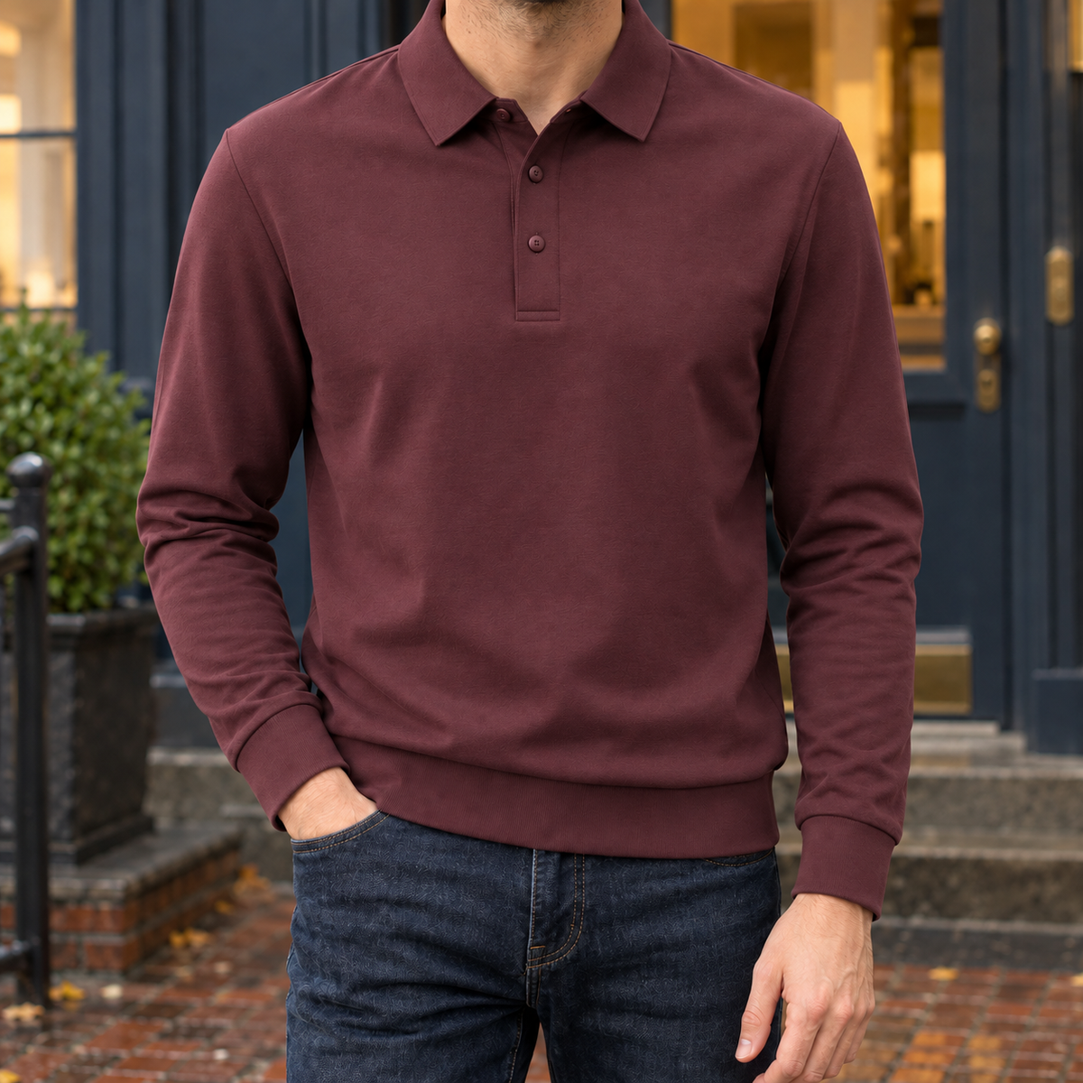 Soren-Dean Long Sleeve Polo