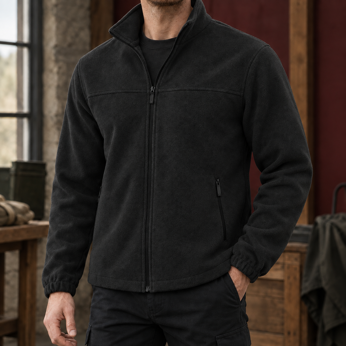 Godfrey Stand Collar Jacket