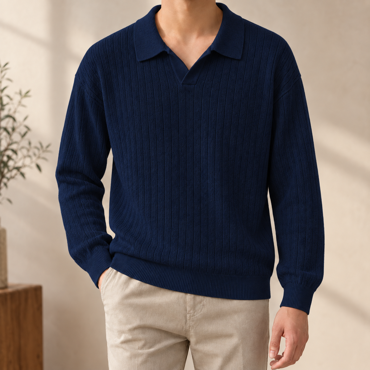 Herbert Ribbed Polo